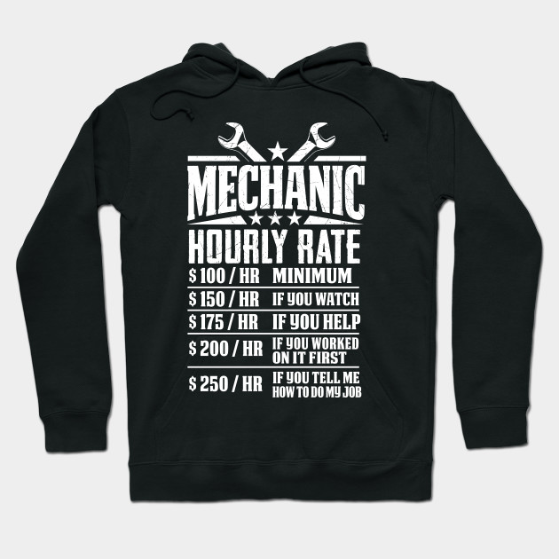 Funny Mechanic Hourly Rate - Graphic Design